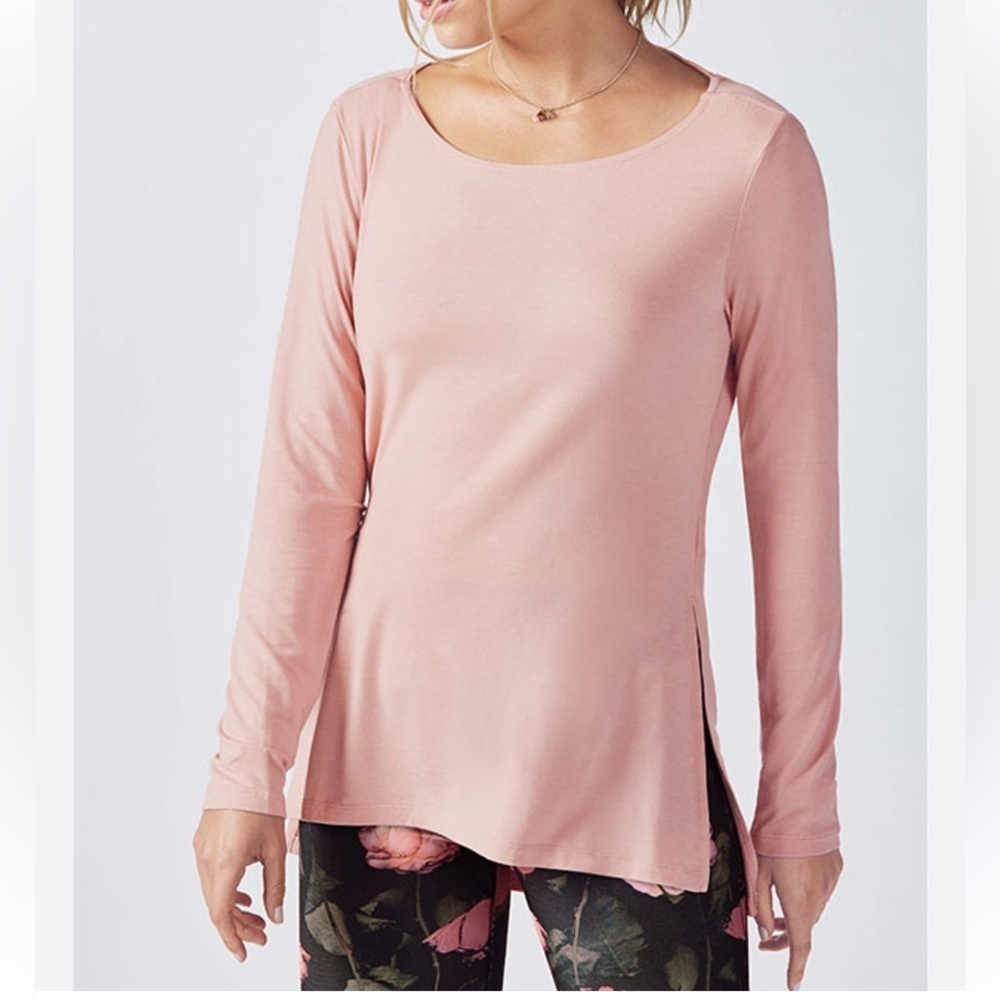 Fabletics Emerson, long sleeve top pink size large